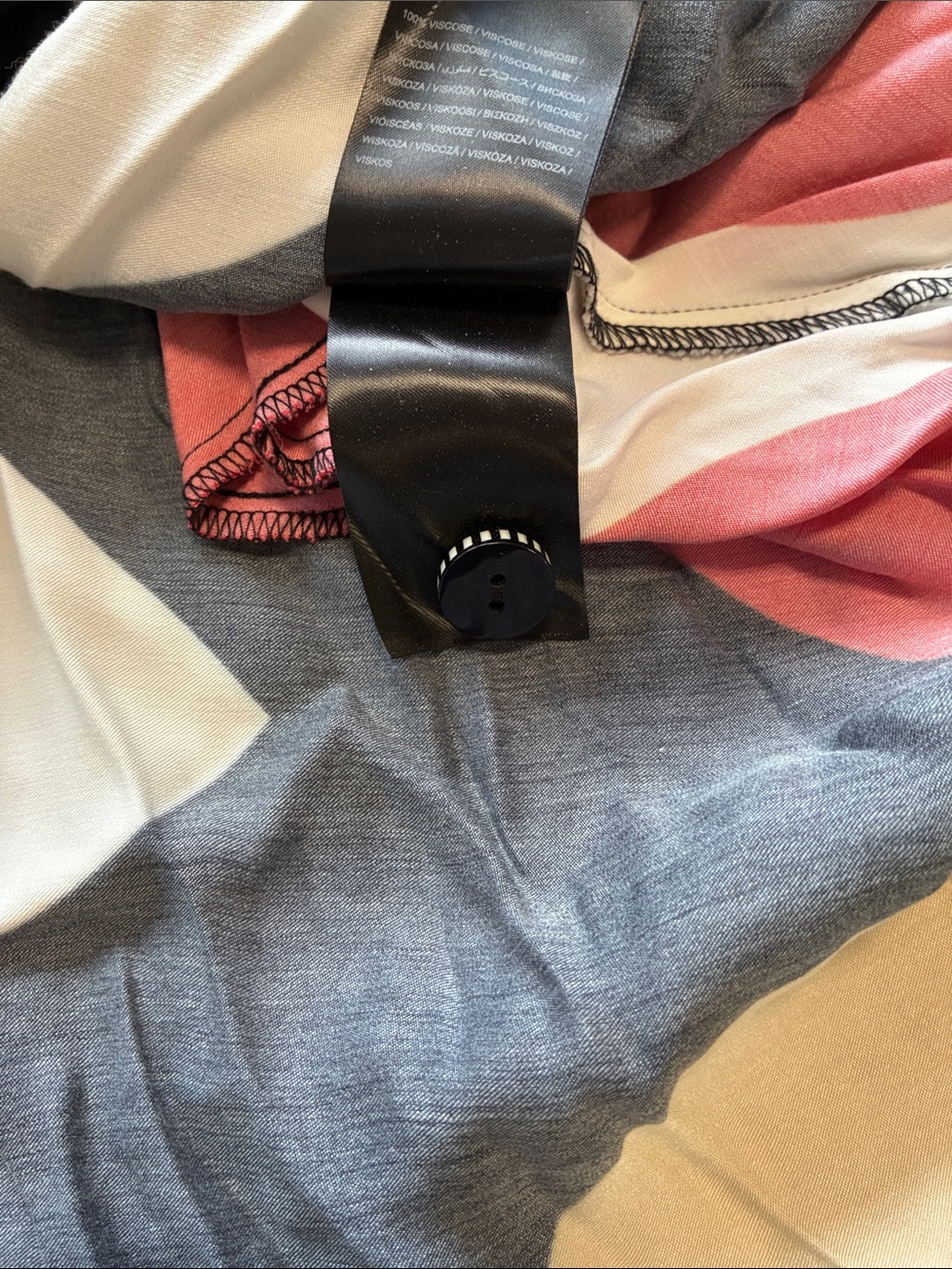Farm Rio, Anthropologie woman’s shirt dress Multi XL missing belt - Picture 7 of 12
